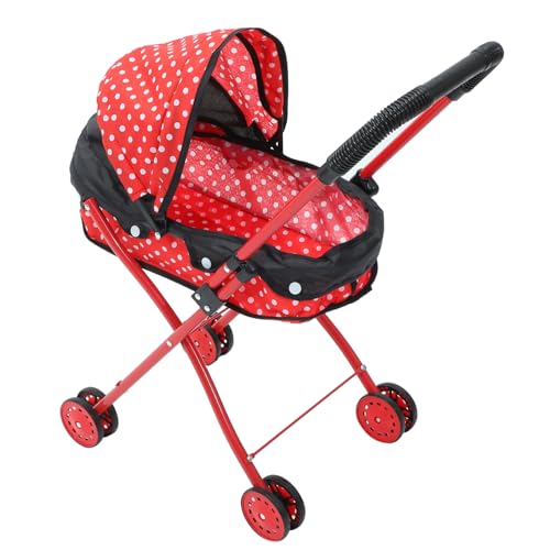 WOONEKY Realistischer Puppenbuggy mit Leichtem Design Kompakt und Einfach zu Tragen Kinderwagen für Puppen zum Rollenspiel und Versorgen von Puppen für Mädchen Ab Jahren WOONEKY Realistischer Puppenbuggy mit Leichtem Design Kompakt und Einfach zu Tragen Kinderwagen für Puppen zum Rollenspiel und Versorgen von Puppen für Mädchen Ab Jahren von WOONEKY