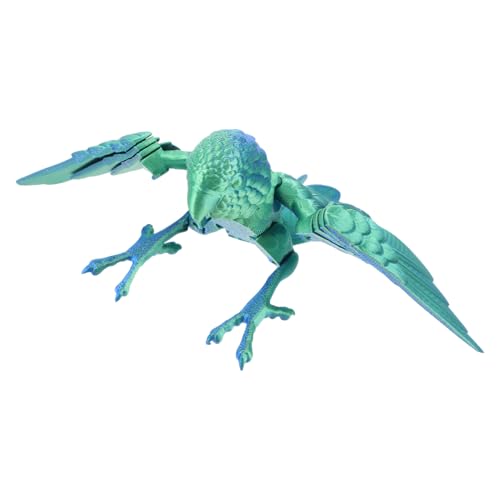 WOONEKY Realistisches Gedrucktes Papageienmodell mit Beweglichen Flügeln Flexibles Vogelspielzeug für Dekorative Tierfigur für Schreibtisch und Heimdekoration WOONEKY Realistisches Gedrucktes Papageienmodell mit Beweglichen Flügeln Flexibles Vogelspielzeug für Dekorative Tierfigur für Schreibtisch und Heimdekoration von WOONEKY