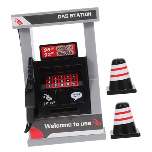 WOONEKY Realistisches Miniatur Gasstation mit Straßensperren Langlebiges DIY Modell für Authentische Zapfsäule Sicheres Rollenspiel Zubehör WOONEKY Realistisches Miniatur Gasstation mit Straßensperren Langlebiges DIY Modell für Authentische Zapfsäule Sicheres Rollenspiel Zubehör von WOONEKY
