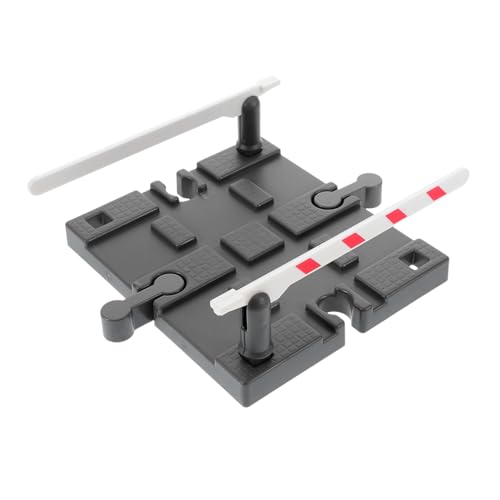 WOONEKY Realistisches Zugbahn zubehör aus Kunststoff DIY Eisenbahnsperre Straßenblock Modellbahn Geländer Robustes Schienenset für Kreatives und Lernspaß von WOONEKY