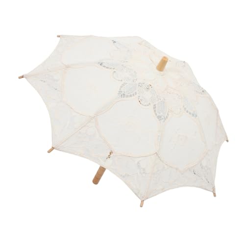WOONEKY Regenschirm aus Spitze großer Regenschirm Big Umbrella Dekoration für Vintage-Sonnenschirm aus Spitze Regenschirme für Regen Hochzeitsdekoration Regenschirm für Hochzeit Festschirm von WOONEKY