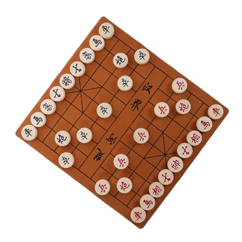 WOONEKY Reise Chinesisches Schachspiel mit Klappbarem Brett und Schachfiguren Kreatives Familienspiel für Eltern Junge Mädchen Interaktion Tragbar und Langlebig für Unterwegs WOONEKY Reise Chinesisches Schachspiel mit Klappbarem Brett und Schachfiguren Kreatives Familienspiel für Eltern Junge Mädchen Interaktion Tragbar und Langlebig für Unterwegs von WOONEKY