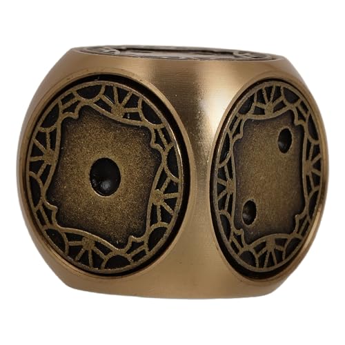 WOONEKY Retro Messingwürfel Set Handpoliert Kreative Spielwürfel Für Sammler Und Tabletop Spiele Aus Echtem Messing Mit Einzigartigem Design Und Vintage Optik WOONEKY Retro Messingwürfel Set Handpoliert Kreative Spielwürfel Für Sammler Und Tabletop Spiele Aus Echtem Messing Mit Einzigartigem Design Und Vintage Optik von WOONEKY