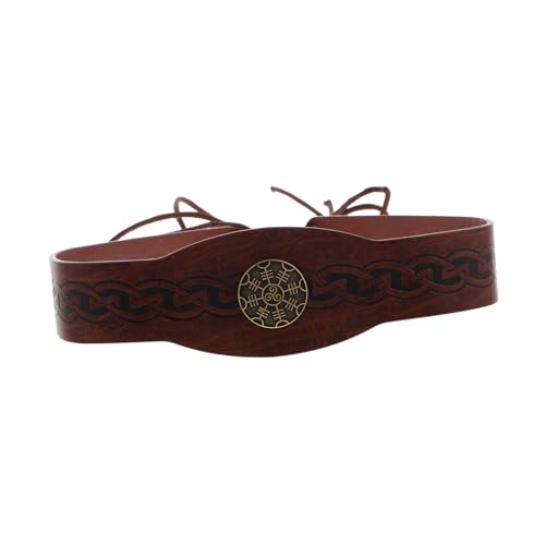 WOONEKY Retro Mittelalterliches Viking Stirnband Authentisches Kopfstück für Historische Nachstellungen und Veranstaltungen für Mittelalter Events und Cosplay von WOONEKY