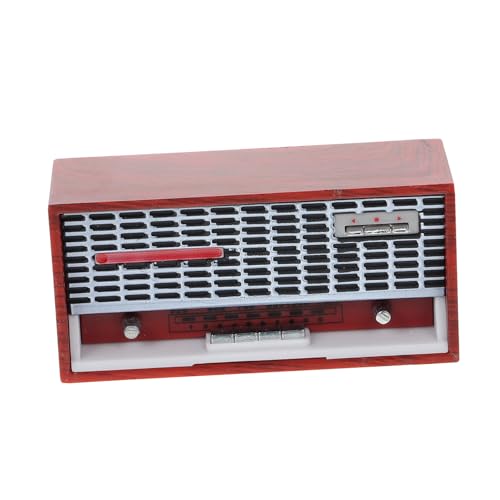 WOONEKY Retro Stil Tiefrotes Puppenhaus Zubehör Detailreiches Miniaturgerät für Wohnzimmer Schlafzimmer Dekoratives Mini Möbel für Realistische Puppenhausgestaltung WOONEKY Retro Stil Tiefrotes Puppenhaus Zubehör Detailreiches Miniaturgerät für Wohnzimmer Schlafzimmer Dekoratives Mini Möbel für Realistische Puppenhausgestaltung von WOONEKY