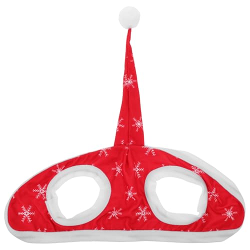 WOONEKY Rotes Pferde-weihnachtsmütze mit Schneeflockenmuster Weiches Plüschmaterial Sicheres Pferde-halloween-kostüm für Feiertagsumzüge Stallfeste Winterfotoshootings Vielseitiges WOONEKY Rotes Pferde-weihnachtsmütze mit Schneeflockenmuster Weiches Plüschmaterial Sicheres Pferde-halloween-kostüm für Feiertagsumzüge Stallfeste Winterfotoshootings Vielseitiges von WOONEKY