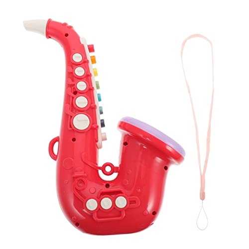 WOONEKY Saxophon für Tragbares Musikinstrument Rot Simulation Saxophon für Frühe Bildung Lustiges Bühnenrequisit aus Hochwertigem Fördert die Kreativität Musikalische Talent WOONEKY Saxophon für Tragbares Musikinstrument Rot Simulation Saxophon für Frühe Bildung Lustiges Bühnenrequisit aus Hochwertigem Fördert die Kreativität Musikalische Talent von WOONEKY