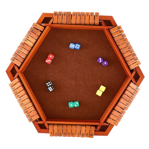 WOONEKY Schließe die Box Spiel Seitiges Holz Brettspiel für Familie und Klassenzimmer Tragbares und Benutzerfreundliches Würfelspiel aus Holz für Interaktives Lernen und Spaß WOONEKY Schließe die Box Spiel Seitiges Holz Brettspiel für Familie und Klassenzimmer Tragbares und Benutzerfreundliches Würfelspiel aus Holz für Interaktives Lernen und Spaß von WOONEKY