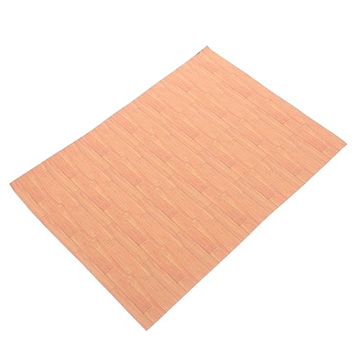 WOONEKY Selbstklebend Imitation Holzmaserung Dekorativ Für Wohnzimmer Küche Bad Realistische Mini Bodenbeläge Zubehör von WOONEKY