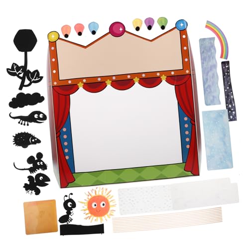 WOONEKY Shadow Puppet Set für Handpuppen Theater Set für Kreative DIY Projekte Fördert Handfertigkeiten und Wissenschaftliche Experimente für Puppentheater und Rollenspiele WOONEKY Shadow Puppet Set für Handpuppen Theater Set für Kreative DIY Projekte Fördert Handfertigkeiten und Wissenschaftliche Experimente für Puppentheater und Rollenspiele von WOONEKY