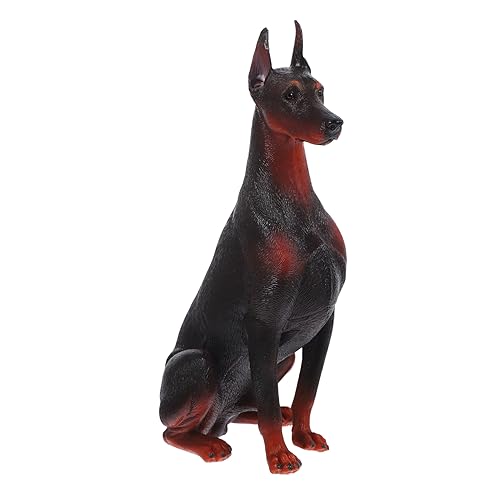 WOONEKY Simulation Durbin Modell Kleine Hundefiguren Kleine Hundestatue Hundedekoration Spielzeug Hund Gefälschtes Tiermodell Hundespielzeug Hundeerkennungsmodell Gefälschte Hundefiguren von WOONEKY