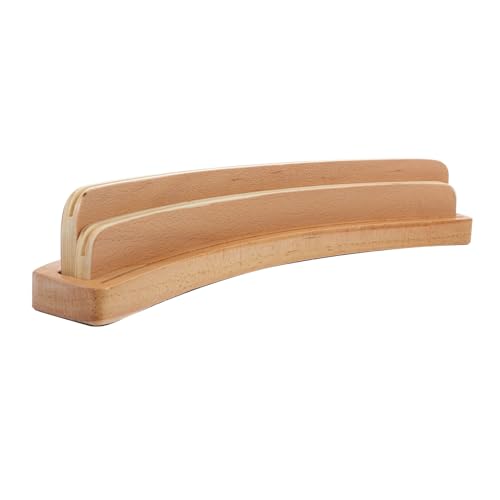 WOONEKY Kartendisplay-Organizer Spielkartenhalter Aus Holz 3 Reihen Nicht Handlich Robust Für Karten Fotos Glatte Haptik von WOONEKY