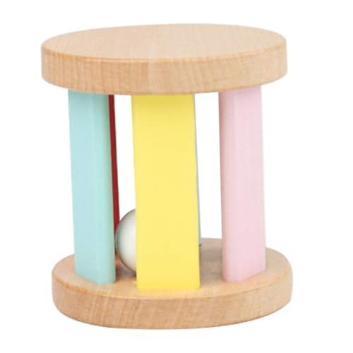 WOONEKY Spielzeugroller Montessori- -sinnesspielzeug Geschenke Zur Babyparty Montessori-Spielzeug Für Babys Montessori-Rollen Spielzeug Für Neugeborene Holz Instrument Mädchen Kind von WOONEKY