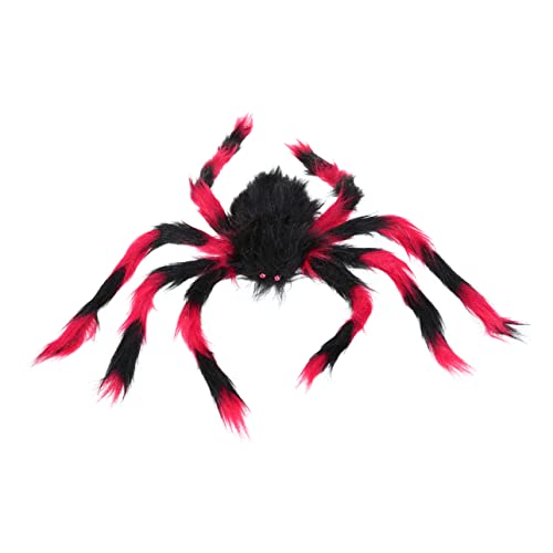 WOONEKY Plüschtier Stütze Große Spinne Halloween Haarige Spinnen Beängstigend Gespenstisch Gruselige Halloween-Party-Dekoration Riesige Haarige Spinne Streich Kleine Spinne Spielzeug Riese von WOONEKY
