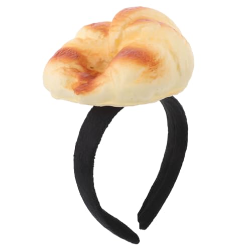 WOONEKY Stirnband aus Lebensmittelimitat Halloween-Kostüm-Haarband süßes Cartoon-Stirnband Brot Kopfschmuck Neuartiges Food-Haarband Plastik von WOONEKY
