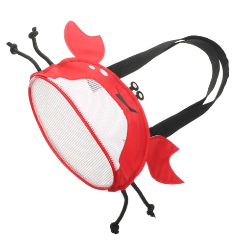 WOONEKY Strandtasche Krabbenform Mesh Beach Bag aus PVC und Verstellbarer Schultergurt für Mädchen und Jungen für Strand Poolparty Picknick und Outdoor spielzeugaufbewahrung WOONEKY Strandtasche Krabbenform Mesh Beach Bag aus PVC und Verstellbarer Schultergurt für Mädchen und Jungen für Strand Poolparty Picknick und Outdoor spielzeugaufbewahrung von WOONEKY
