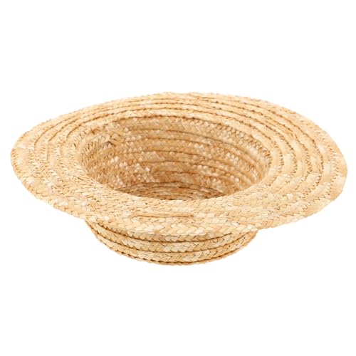 WOONEKY Strohhut für Puppen Gewebter Rundhut Woven Doll Dressing Hat Innendurchmesser Dekorative Photo Requisite DIY Bastelzubehör für Kreative Projekte WOONEKY Strohhut für Puppen Gewebter Rundhut Woven Doll Dressing Hat Innendurchmesser Dekorative Photo Requisite DIY Bastelzubehör für Kreative Projekte von WOONEKY