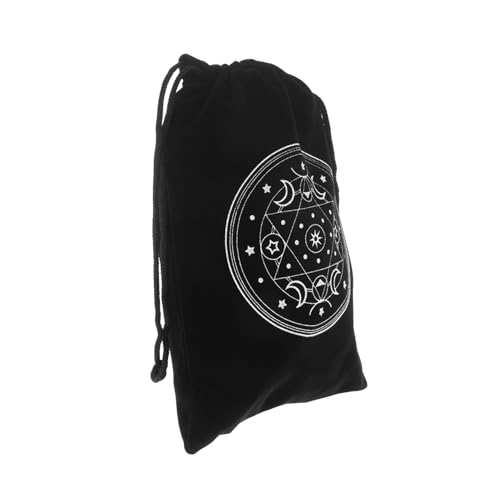 WOONEKY Tarot Karten Aufbewahrungstasche Kordelzugbeutel Luxuriösem Design für Tarotkarten Kompakt und Tragbar für Sichere Aufbewahrung Mehrerer Tarotkarten von WOONEKY
