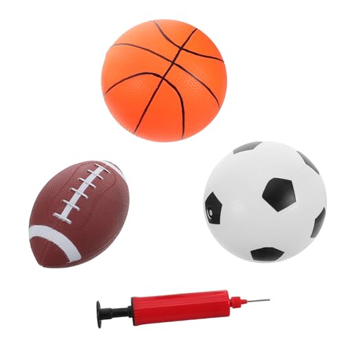 WOONEKY Teiliges Mini Basketball Set mit Pumpe Bunte Elastische Bälle für Outdoor Spiel Fördert Motorik und Eltern Junge Mädchen Interaktion Geeignet für Kleinkinder und Familienspaß WOONEKY Teiliges Mini Basketball Set mit Pumpe Bunte Elastische Bälle für Outdoor Spiel Fördert Motorik und Eltern Junge Mädchen Interaktion Geeignet für Kleinkinder und Familienspaß von WOONEKY