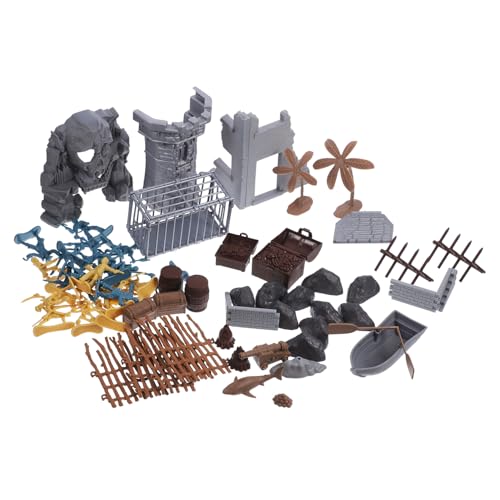 WOONEKY Teiliges Miniatur Piraten Soldaten Modellset DIY Military Figurenset für Detailreiche Spielzeugpiraten für Kreatives Rollenspiel und Sandkastengestaltung Robustes Plastik von WOONEKY