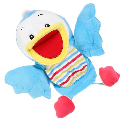 WOONEKY Tier Handpuppe Plüschspielzeug mit Beweglichem Mund Großer Cartoon Enten Handpuppen für Geschichtenerzählen Weiches und Sicheres Material für Kreatives Spiel und Unterhaltung von WOONEKY