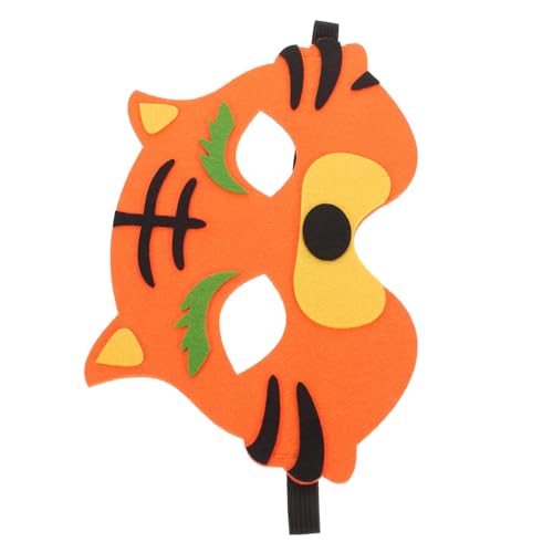 WOONEKY Tiger Maske für Halbe Gesichtsmaske aus Weichem Material Verstellbar für Halloween Geburtstagsfeiern und Kostümpartys Tierische Verkleidung für Unvergesslichen Spaß WOONEKY Tiger Maske für Halbe Gesichtsmaske aus Weichem Material Verstellbar für Halloween Geburtstagsfeiern und Kostümpartys Tierische Verkleidung für Unvergesslichen Spaß von WOONEKY