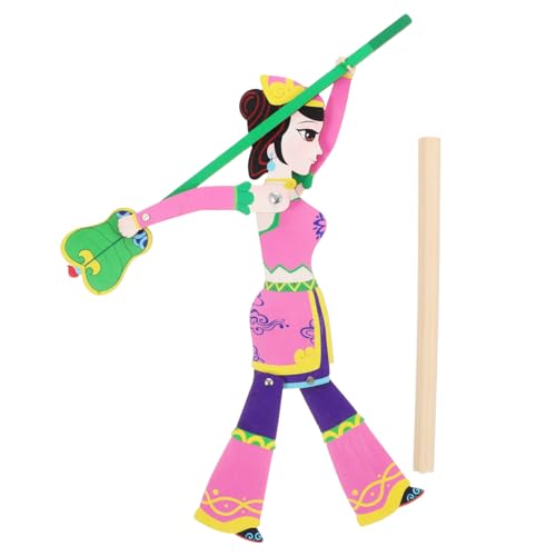 WOONEKY Traditionelle Chinesische Schattenpuppe mit Stab Kindgerechtes für Puppentheater Fein Verarbeitet Dekoratives Sammlerstück Fördert Hand Auge Koordination Zufällige Zufällige Farbe WOONEKY Traditionelle Chinesische Schattenpuppe mit Stab Kindgerechtes für Puppentheater Fein Verarbeitet Dekoratives Sammlerstück Fördert Hand Auge Koordination Zufällige Zufällige Farbe von WOONEKY
