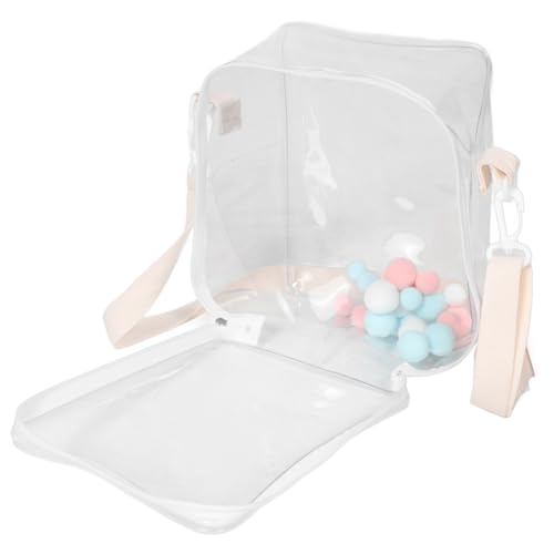 WOONEKY Transparente Figuren Aufbewahrungstasche Tragbare Puppen Tasche mit Schultergurt Mini Doll Hängende Aufbewahrung Staubdichte PVC Tasche für Große Figuren WOONEKY Transparente Figuren Aufbewahrungstasche Tragbare Puppen Tasche mit Schultergurt Mini Doll Hängende Aufbewahrung Staubdichte PVC Tasche für Große Figuren von WOONEKY