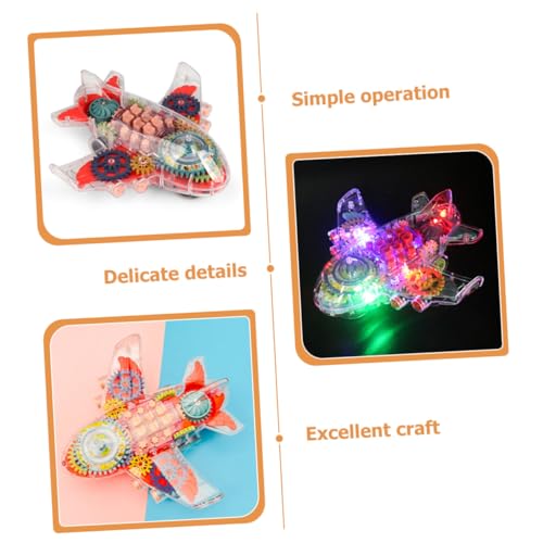 WOONEKY Transparentes Rot Lackiertes Verschleißfestes Mechanisches Kinderflugzeug mit Multifunktionalem Getriebe Lustiges Tragbares Flugzeug Kinderzimmer und Familienzeit WOONEKY Transparentes Rot Lackiertes Verschleißfestes Mechanisches Kinderflugzeug mit Multifunktionalem Getriebe Lustiges Tragbares Flugzeug Kinderzimmer und Familienzeit von WOONEKY