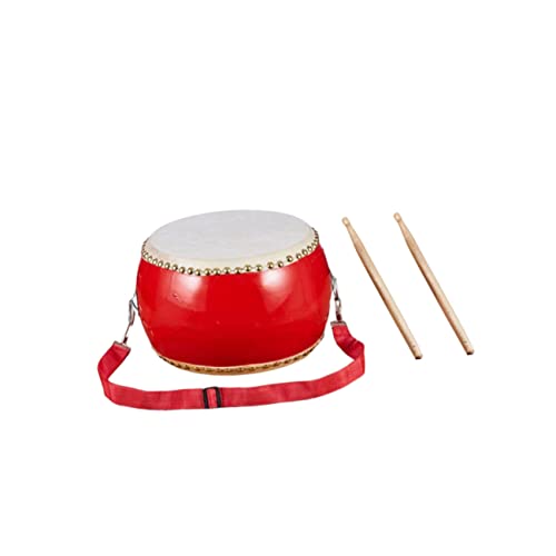 WOONEKY Trommel aus Rindsleder Holz Percussion Instrument mit Sticks und Tragegurt Farbenfrohes Schlaginstrument Hand Auge Koordination und Musiksinn für Jungen und Mädchen WOONEKY Trommel aus Rindsleder Holz Percussion Instrument mit Sticks und Tragegurt Farbenfrohes Schlaginstrument Hand Auge Koordination und Musiksinn für Jungen und Mädchen von WOONEKY