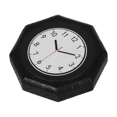 WOONEKY Uhr Bunte Achteckige Wanduhr Miniaturmöbel Zubehör Wohnzimmer Küche Dekoration WOONEKY Uhr Bunte Achteckige Wanduhr Miniaturmöbel Zubehör Wohnzimmer Küche Dekoration von WOONEKY