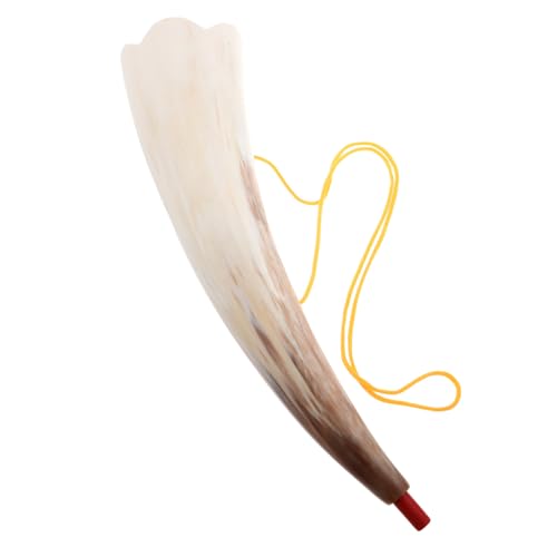 WOONEKY Viking Horn Natürliches Ochsenhorn für Kostüme Piraten und Rollenspiele Vielseitiges Party Zubehör für Halloween und Themenveranstaltungen von WOONEKY
