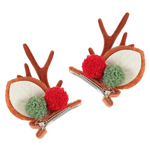 WOONEKY Weihnachtlicher Haarclip Rentier Geweih Design Komfortabel und Langlebig Niedliches Xmas Haaraccessoire für Festtagsfeiern und Familienzusammenkünfte WOONEKY Weihnachtlicher Haarclip Rentier Geweih Design Komfortabel und Langlebig Niedliches Xmas Haaraccessoire für Festtagsfeiern und Familienzusammenkünfte von WOONEKY