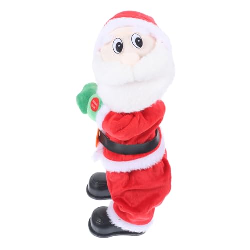 WOONEKY Weihnachtsspielzeug Musikspielzeug Santa Singendes Spielzeug Miniatur-weihnachtsmann Animierter Weihnachtsmann Christbaumschmuck Geburtstagsgeschenk Mit Musik von WOONEKY