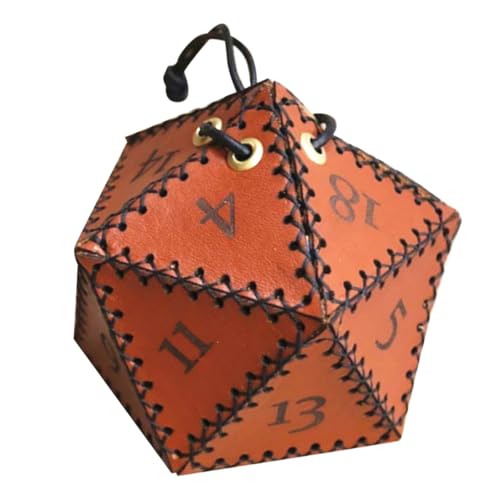 WOONEKY Würfeltasche Klein Verschleißfest mit Zugband Würfelaufbewahrungstasche Vielseitig für Schmuck und Rollenspiel Zubehör Tragbarer Beutel für Brettspiele und Reisen von WOONEKY