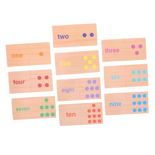 WOONEKY Zahlenzählblöcke Kleinkindspielzeug Mathematik Lehrmittel Für Zahlenerkennungsspielzeug Montessori Finger Zahlenzählspielzeug Früherziehungsspielzeug Buchstabenerkennung von WOONEKY