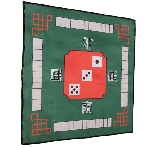 WOONEKY rutschfeste Mahjong Tischmatte Geräuschdämpfende Dicke Spielmatte für Domino Poker und Brettspiele Waschbare Grüne Tischdecke für Zuhause Hotel und Restaurant von WOONEKY