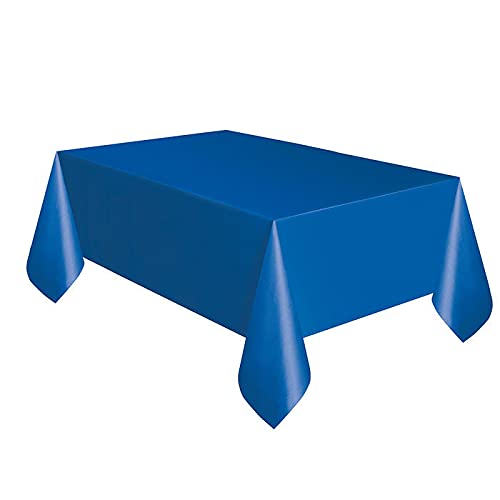 WOOOOZY NEU Stabile Mehrweg-Tischdecke aus Kunststoff, Größe: ca. 137 x 274 cm, Farbe: Königsblau von PAPSTAR