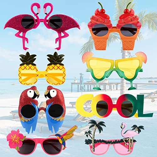 GLAITC Luau Party Sonnenbrille 8 Paar Hawaiian Tropical Party Brille set Partybrille Lustige Brille Beach Party Kostüm Dekoration für Strand Thema Dekoration, Party Zubehör, Foto Requisiten GLAITC Luau Party Sonnenbrille 8 Paar Hawaiian Tropical Party Brille set Partybrille Lustige Brille Beach Party Kostüm Dekoration für Strand Thema Dekoration, Party Zubehör, Foto Requisiten von WOOTONG