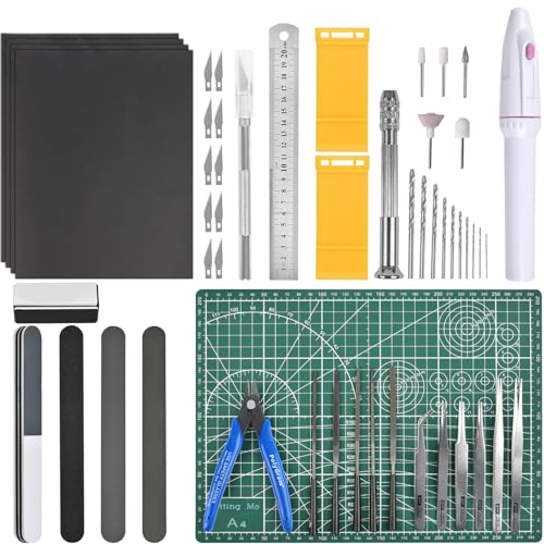 53 Stück Gundam Modeler Grundwerkzeuge, Gundam Modellierer Basic Tools, Modellbau-Werkzeugsatz für Hobby Model Assemble Building, Modellierungswerkzeug und Bastelset für Bauen, Reparieren, Reparieren 53 Stück Gundam Modeler Grundwerkzeuge, Gundam Modellierer Basic Tools, Modellbau-Werkzeugsatz für Hobby Model Assemble Building, Modellierungswerkzeug und Bastelset für Bauen, Reparieren, Reparieren von WOOWAIR