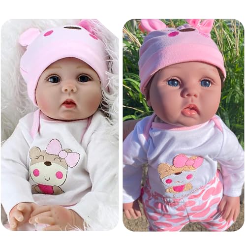 WOOZHI MagicTan UV-Reaktive Reborn Puppe 55cm - Sonnenempfindliche Baby Puppe mit Farbwechsel-Haut, Weiches Silikon, Sofort Bräunungseffekt, Neugeborene Puppe Realistisches Spielzeug für Mädchen WOOZHI MagicTan UV-Reaktive Reborn Puppe 55cm - Sonnenempfindliche Baby Puppe mit Farbwechsel-Haut, Weiches Silikon, Sofort Bräunungseffekt, Neugeborene Puppe Realistisches Spielzeug für Mädchen von WOOZHI
