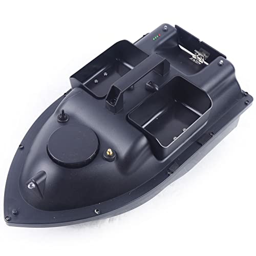 WOQLIBE Futterboot Ferngesteuert Futterboot 500M mit Einhandfernbedienung unb Tempomat,Futterboot Fischfinder 50 * 25 * 17 cm von WOQLIBE