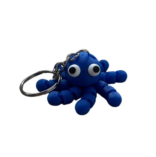 WORKIRAN Oktopus Schlüsselanhänger, aus robustem Kunststoff, süße Schlüsselanhänger für Schlüssel, Taschen oder Reißverschlüssen WORKIRAN Oktopus Schlüsselanhänger, aus robustem Kunststoff, süße Schlüsselanhänger für Schlüssel, Taschen oder Reißverschlüssen von WORKIRAN