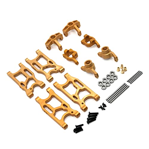 Für WLtoys 144010 144001 144002 124017 124016 124018 124019, LC 1/14 RC Auto, Metall Upgrade, Verschleißteile Modifikation 5-teiliges Set Upgrade Ersatzteile Zubehör (Farbe: Goldfarben Für WLtoys 144010 144001 144002 124017 124016 124018 124019, LC 1/14 RC Auto, Metall Upgrade, Verschleißteile Modifikation 5-teiliges Set Upgrade Ersatzteile Zubehör (Farbe: Goldfarben von WORKSDUO