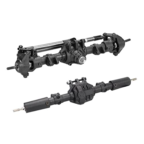 WORKSDUO Rc Auto vorne hinten gerade komplette Achse for 1:10 Rc Crawler Axial SCX10 II 90046 90047 Teile aktualisieren Rüsten Sie das Ersatzteilzubehör auf (Color : Front and Rear) von WORKSDUO