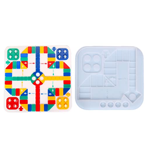 Brettspiel Silikonform Für Harz Casting Tabletop Brettspiel Fliegende Schachfamilie Für Erwachsene Kid Craft Tool Brettspiel Silikonform Für Harz Casting Tabletop Brettspiel Fliegende Schachfamilie Für Erwachsene Kid Craft Tool von WOURRD