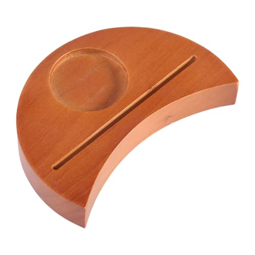 WOURRD Crescents Holztarothalter Tarot Kartenhalter Stand Zeigt Ihre Karten Mit Hexen Home Akzent Tarot Kartenanzeige von WOURRD