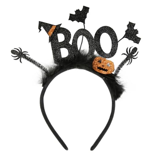 WOVOWOVO Halloween-Haarband, Fledermaus-Stirnbänder für Damen, niedlicher Kürbis, Spinne, Urlaub, Haarschmuck, Haarbänder für Damen, Haarschmuck, Partyzubehör, Herbst-Festival-Kopfbedeckung von WOVOWOVO