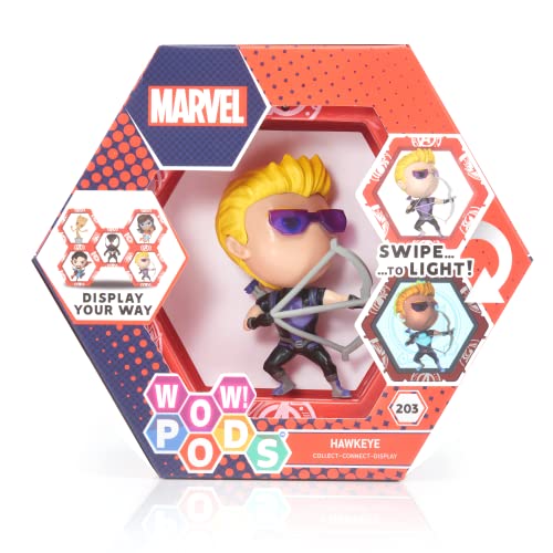 Hawkeye Superhelden-Figur, beleuchtet, Wackelkopf, offizielles Marvel-Sammelspielzeug und Geschenke, Nummer 515.6 cm Serie von WOW! PODS