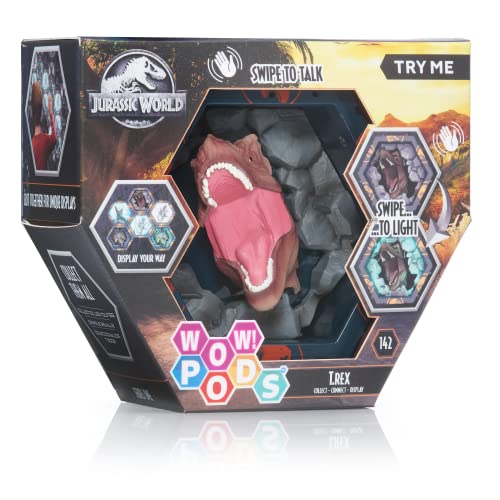 WOW! PODS Jurassic World Camp Cretaceous SFX Tyrannosaurus Rex |Jurassic World Dinosaurier Leuchtende Wackelfigur mit Sound | Fanartikel für das Gefallene Königreich Jurassic World Spielzeug, Ab 6 WOW! PODS Jurassic World Camp Cretaceous SFX Tyrannosaurus Rex |Jurassic World Dinosaurier Leuchtende Wackelfigur mit Sound | Fanartikel für das Gefallene Königreich Jurassic World Spielzeug, Ab 6 von WOW! PODS